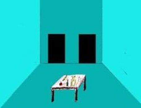 A blue clue room in the second season of the Knightmare RPG.