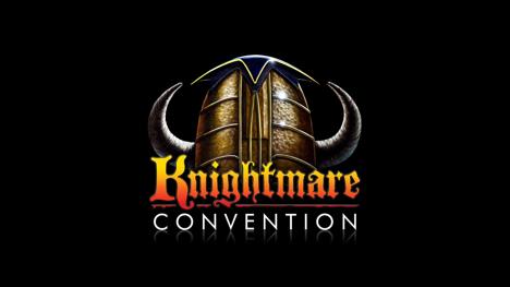 Full-size logo graphic of the Knightmare Convention logo, 2014