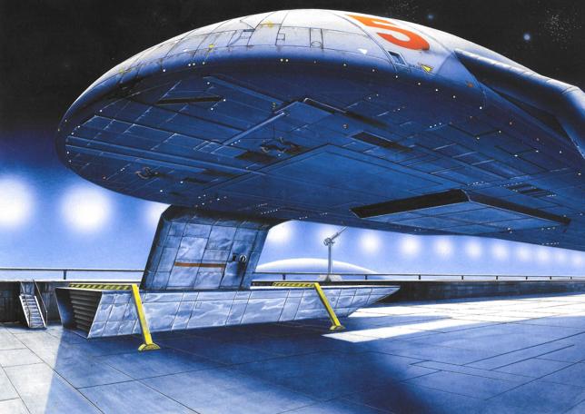The Satellite Game - Space shuttle exterior 1, by David Rowe