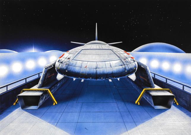 The Satellite Game - Space shuttle exterior 2, by David Rowe