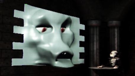 The Brollachan, a shape-shifting monster, appears in Lord Fear's chamber in Series 7 of Knightmare (1993).