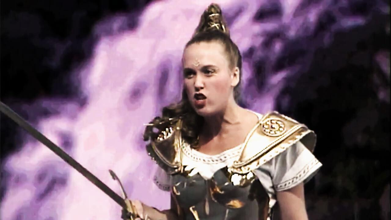 Gundrada, the Sword Mistress. Played by Samantha Perkins.