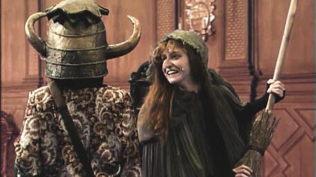 Heggatty the Witch, played by Stephanie Hesp in Series 6 of Knightmare (1992).