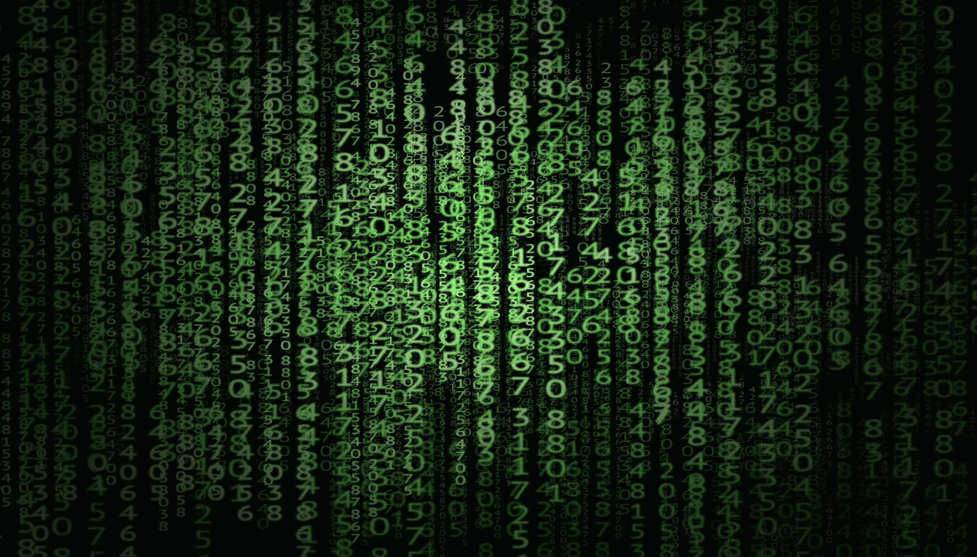 Flowing text, matrix-style