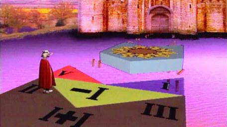 The finalists' causeway seen in Series 5 of Knightmare (1991).