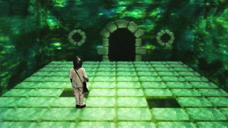 A Fireball Room in Level 3 from Series 8 of Knightmare (1994).