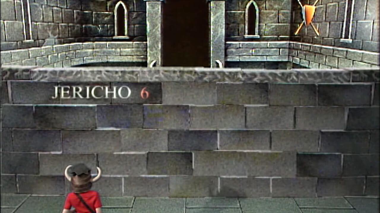 The Wall of Jericho, with the full room behind. Appears in Level 3 during the early series of Knightmare.
