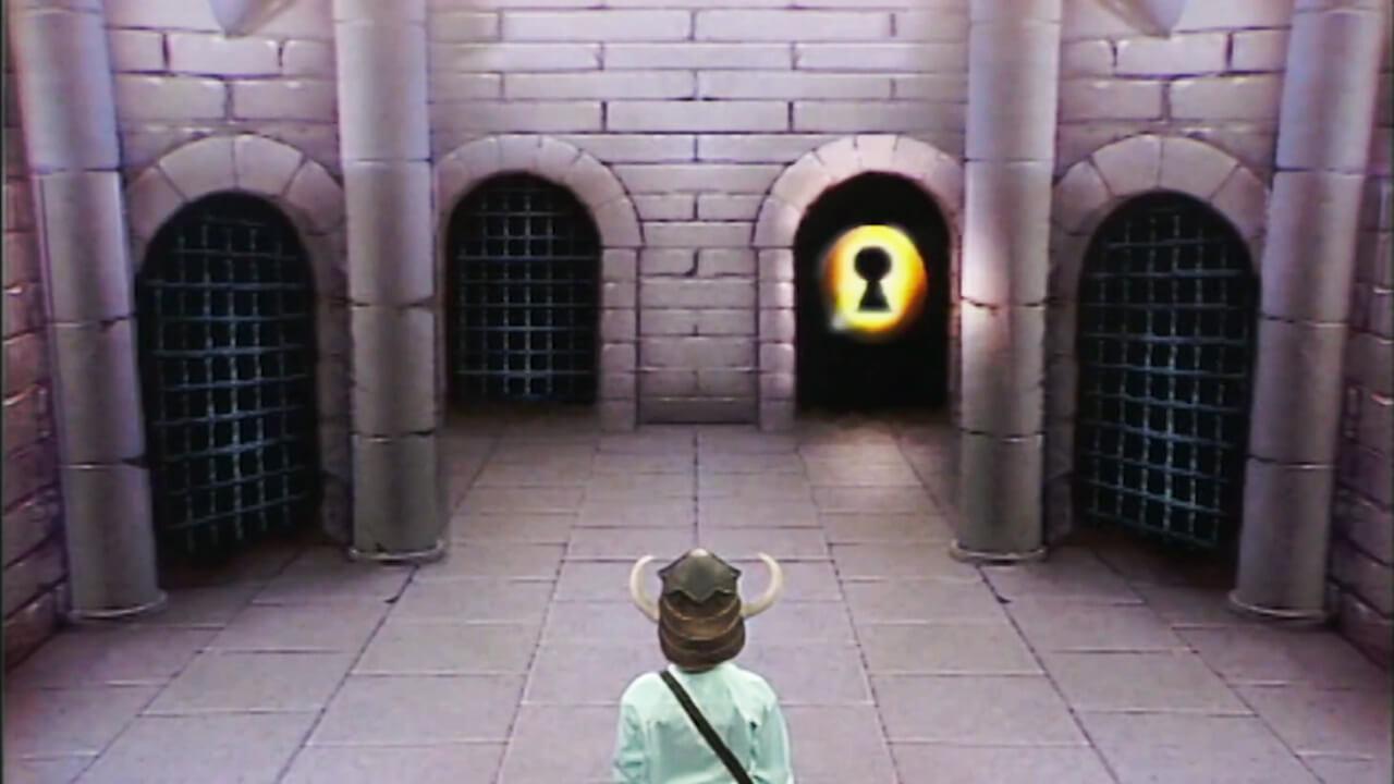 The door option room, often the first room of the dungeon in Series 1 of Knightmare.