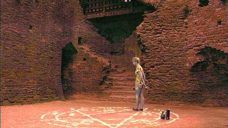 Ruins from Caerphilly Castle, as seen in Series 6 of Knightmare (1992).