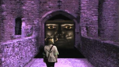 The Level 1 Weeping Door, as seen in Series 4 of Knightmare (1990).