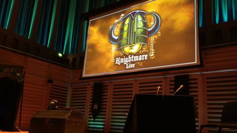 The set of Knightmare Live at Kings Place, October 2021.