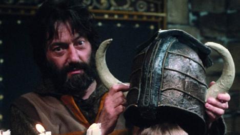 Treguard holding helmet of justice