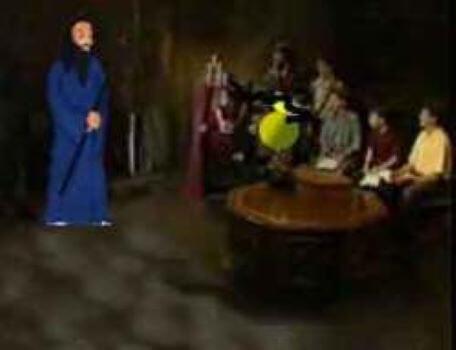 Merlin arrives in the antechamber in the second season of the Knightmare RPG.