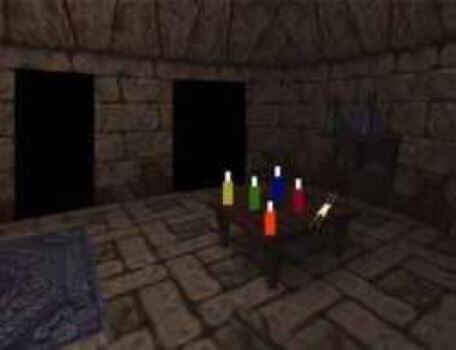 A clue room with potions in the second season of the Knightmare RPG.