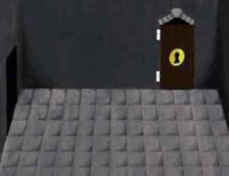 A locked door in the second season of the Knightmare RPG.