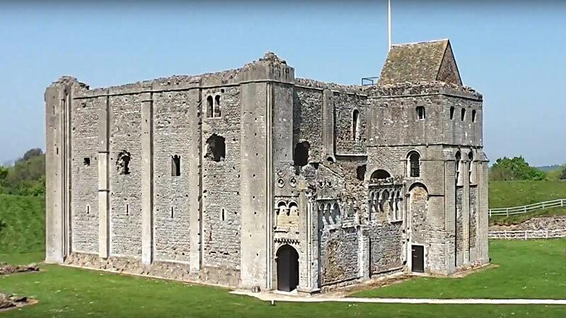 A shot of Castle Rising near King's Lynn, which appeared in Knightmare.