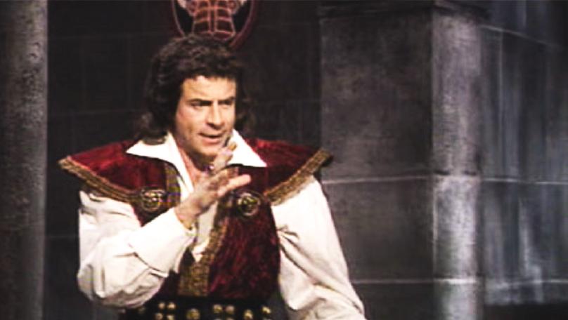 Georges Beller plays Le Maître du Château in the French adaptation of Knightmare, Le Chevalier du Labyrinthe.