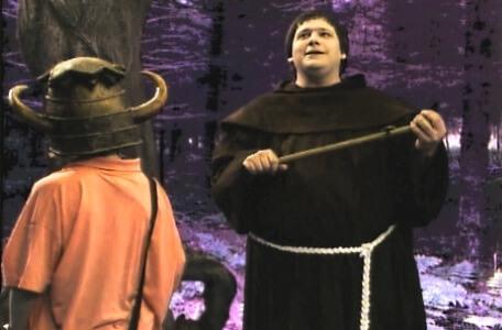 Knightmare Series 4 Team 1. Helen meets Brother Mace in the forest.