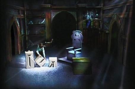 Knightmare Series 1 Team 3. Simon rebuilds small boxes to summon Merlin.