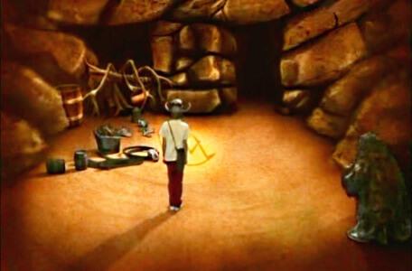 Knightmare Series 2 Team 10. Julian collects a segment of the talisman in the cavernwight room.