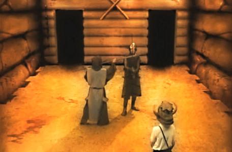 Knightmare Series 2 Team 4. Cedric confronts Gumboil the guard.