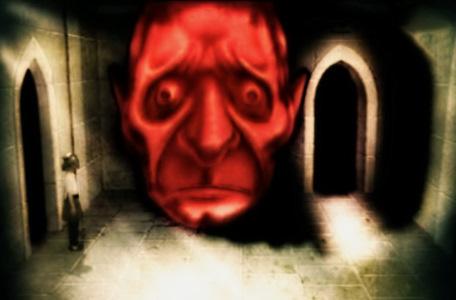 Knightmare Series 2 Team 4. A cheered gargoyle turns red and reveals an exit.