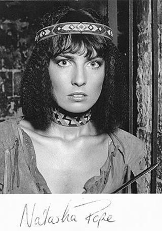 A 1989 character card of Velda the Wood Elf (Natasha Pope)