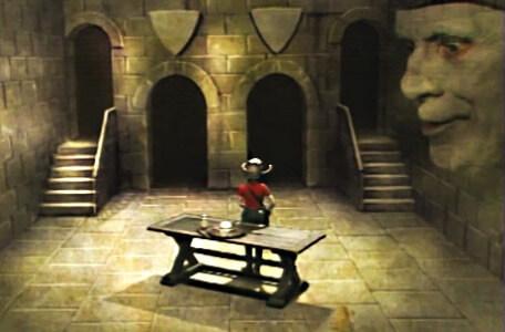Knightmare Series 3 Team 4. Mogdred looks on in the Level 3 clue room.