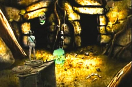 Knightmare Series 3 Team 6. Ross is chased by several skulls in the Skeleton Room.
