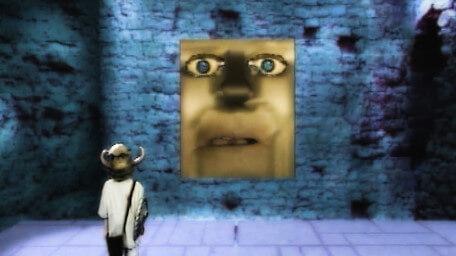 Doorkis, one of the Weeping Doors seen in Series 4 of Knightmare (1990).