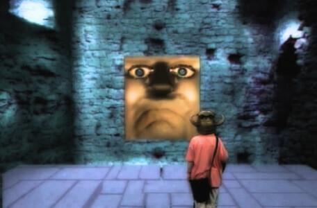 Knightmare Series 4 Team 1. Helen meets Doorkis, the Weeping Door in Level 2.