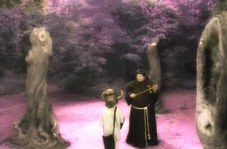 Knightmare Series 4 Quest 2. Alistair meets Brother Mace in a clearing.