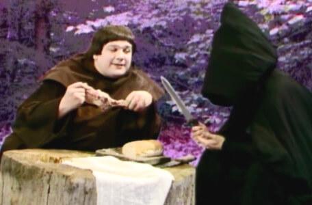 Knightmare Series 4 Quest 3. Brother Mace is dining with an assassin.