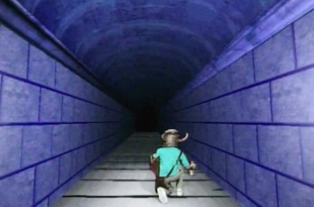 Knightmare Series 4 Quest 7. Jeremy places the hourglass down on the conveyor belt.