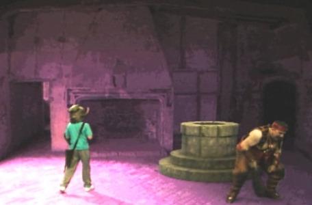 Knightmare Series 4 Quest 7. Jeremy heads for the wellway after Fatilla is incapacitated by magic.