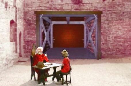 Knightmare Series 5 Team 4. Hordriss gives Ben instructions about the descender.