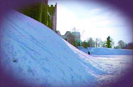 Knightmare Series 5 Team 4. Eye Shield footage of a wintery landscape.