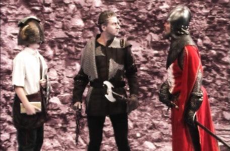 Knightmare Series 5 Team 6. Sir Hugh de Wittless rescues Ben from Skarkill.