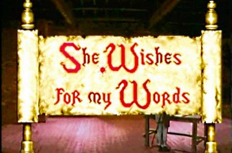 Knightmare Series 5 Team 9. A Level 2 scroll reads 'She wishes for my words'.