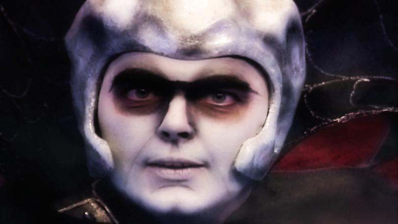 Close up of Lord Fear during his monologue at the end of Knightmare Series 6.