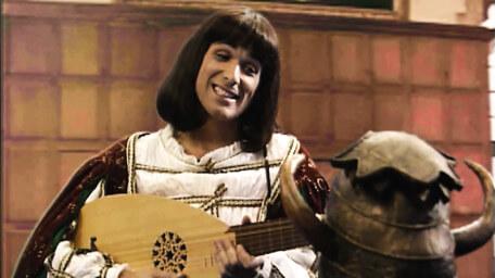 Ridolfo the minstrel, played by Adrian Neil in Series 6 of Knightmare (1992).