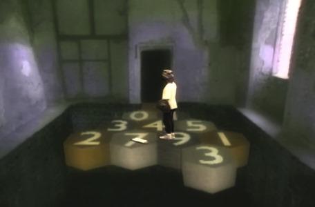 Knightmare Series 6 Team 7. Chris turns in the middle of the causeway to collect a scroll.