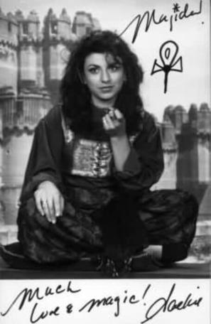 A 1993 character card of Majida (Jackie Sawiris).