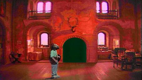 The Great Hall, as seen in Series 7 of Knightmare (1993).