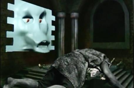 Knightmare Series 7, End of Series. The stricken troll pins Lord Fear to the floor as the Brollachan watches on.