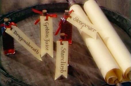 Knightmare Series 7 Team 3. The Level 3 clues are a series of potion bottles.