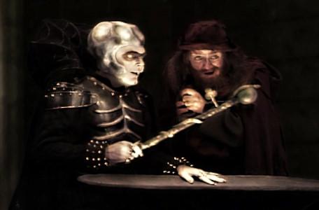 Knightmare Series 7 Team 6. Lord Fear shows Sly Hands a new wand.
