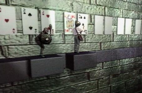 Knightmare Series 7 Team 7. A goblin pursues Barry along the card puzzle.