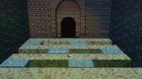 A variant of the Firebomb Room / Moving Blocks without fireball ducts, as seen in Series 8 of Knightmare (1994).