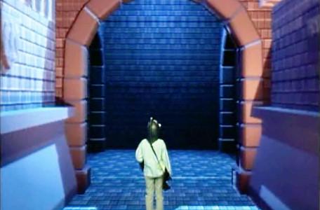 Knightmare Series 8, End of Series. Oliver stands at the junction in Linghorm when the bells toll for the end of series.